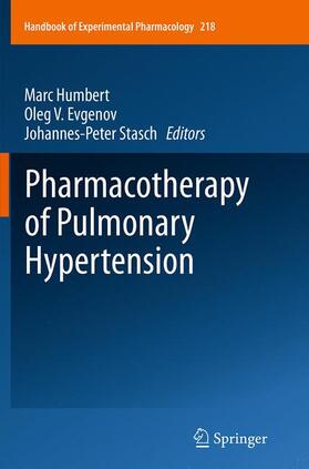 Humbert / Stasch / Evgenov | Pharmacotherapy of Pulmonary Hypertension | Buch | 978-3-662-52157-1 | sack.de