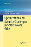 Pappu / Pardalos / Carvalho |  Optimization and Security Challenges in Smart Power Grids | Buch |  Sack Fachmedien