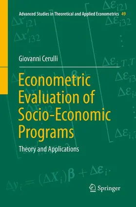 Cerulli |  Econometric Evaluation of Socio-Economic Programs | Buch |  Sack Fachmedien