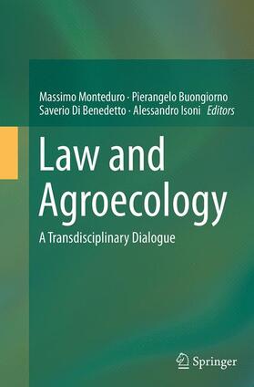 Monteduro / Isoni / Buongiorno | Law and Agroecology | Buch | 978-3-662-52635-4 | sack.de