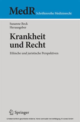 Beck | Krankheit und Recht | E-Book | sack.de