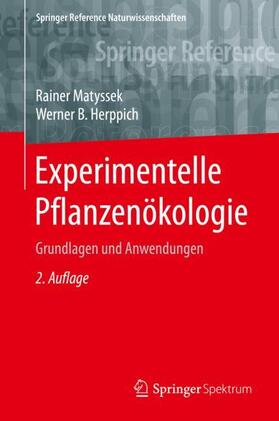 Herppich / Matyssek | Experimentelle Pflanzenökologie | Buch | 978-3-662-53463-2 | sack.de