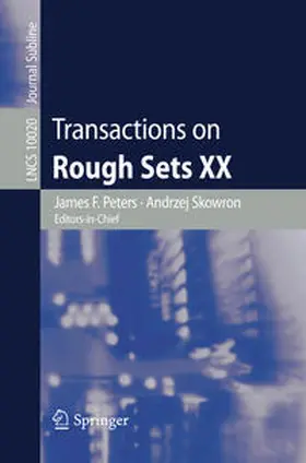 Peters / Skowron |  Transactions on Rough Sets XX | eBook | Sack Fachmedien