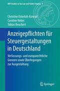 Osterloh-Konrad / Beuchert / Heber |  Anzeigepflichten für Steuergestaltungen in Deutschland | Buch |  Sack Fachmedien
