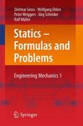 Gross / Ehlers / Müller |  Statics ¿ Formulas and Problems | Buch |  Sack Fachmedien