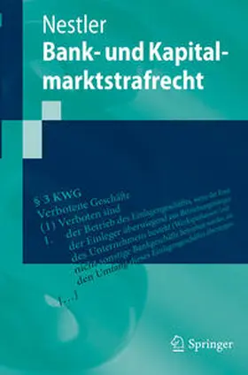 Nestler | Bank- und Kapitalmarktstrafrecht | E-Book | www.sack.de