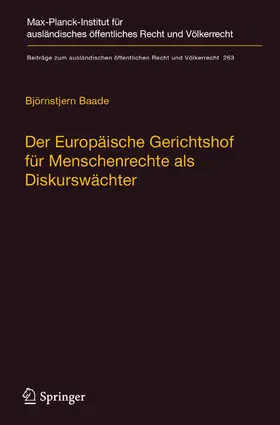 Baade | Der Europäische Gerichtshof für Menschenrechte als Diskurswächter | E-Book | www.sack.de