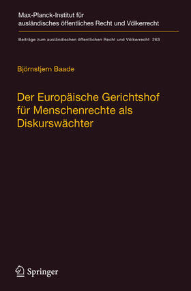 Baade | Der Europäische Gerichtshof für Menschenrechte als Diskurswächter | E-Book | sack.de