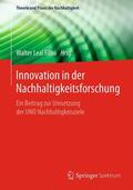 Leal Filho |  Innovation in der Nachhaltigkeitsforschung | Buch |  Sack Fachmedien