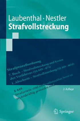 Laubenthal / Nestler | Strafvollstreckung | E-Book | sack.de