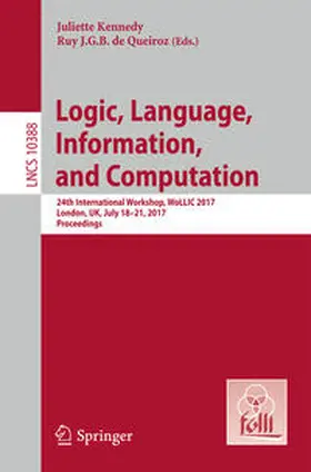 Kennedy / de Queiroz | Logic, Language, Information, and Computation | E-Book | www.sack.de