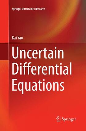 Yao | Uncertain Differential Equations | Buch | sack.de