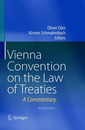 Dörr / Schmalenbach | Vienna Convention on the Law of Treaties | Buch | 978-3-662-57224-5 | sack.de