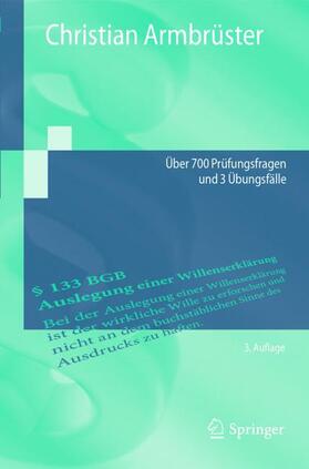 Armbrüster | Armbrüster, C: Examinatorium BGB AT | Buch | 978-3-662-57273-3 | sack.de