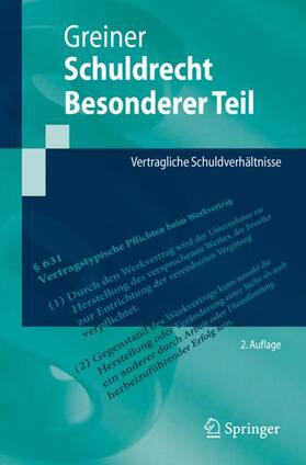 Greiner | Schuldrecht Besonderer Teil | Buch | sack.de