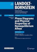 Carow-Watamura / Kawazoe / Louzguine |  Phase Diagrams and Physical Properties of Nonequilibrium Alloys | Buch |  Sack Fachmedien