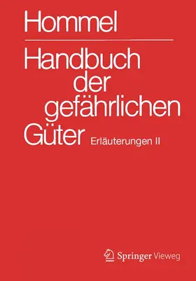 Holzhäuser |  Handbuch der gefährlichen Güter. Erläuterungen II | Buch |  Sack Fachmedien