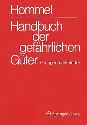 Holzhäuser |  Handbuch der gefährlichen Güter. Gruppenmerkblätter | Buch |  Sack Fachmedien