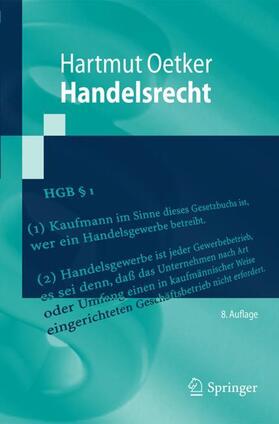 Oetker | Handelsrecht | Buch | 978-3-662-58141-4 | sack.de