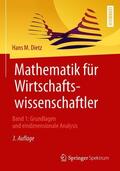 Dietz |  Mathematik für Wirtschaftswissenschaftler | Buch |  Sack Fachmedien
