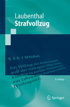 Laubenthal | Strafvollzug | E-Book | sack.de
