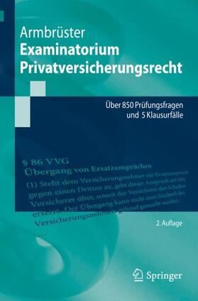 Armbrüster | Examinatorium Privatversicherungsrecht | Buch | sack.de