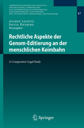 Taupitz / Deuring | Rechtliche Aspekte der Genom-Editierung an der menschlichen Keimbahn | E-Book | sack.de