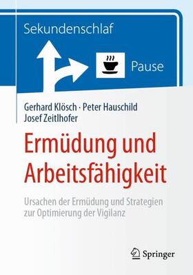 Klösch / Zeitlhofer / Hauschild | Ermüdung und Arbeitsfähigkeit | Buch | 978-3-662-59138-3 | sack.de