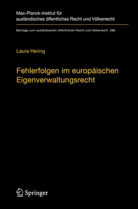 Hering | Fehlerfolgen im europäischen Eigenverwaltungsrecht | E-Book | www.sack.de