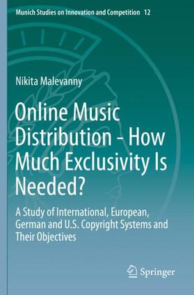 Malevanny | Online Music Distribution - How Much Exclusivity Is Needed? | Buch | 978-3-662-59701-9 | sack.de