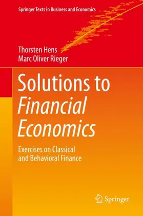 Rieger / Hens |  Solutions to Financial Economics | Buch |  Sack Fachmedien