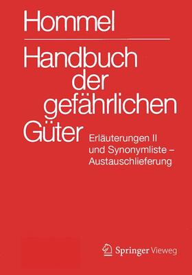 Holzhäuser | Handbuch der gefährlichen Güter. Erläuterungen II. Austauschlieferung, Dezember 2019 | Buch | 978-3-662-59953-2 | sack.de