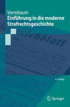 Vormbaum | Einführung in die moderne Strafrechtsgeschichte | E-Book | sack.de