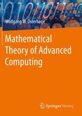 Osterhage |  Mathematical Theory of Advanced Computing | Buch |  Sack Fachmedien