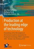 Wulfsberg / Behrens / Hintze |  Production at the leading edge of technology | Buch |  Sack Fachmedien