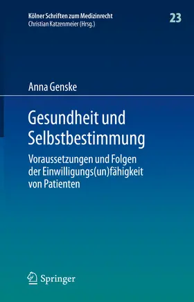 Genske | Gesundheit und Selbstbestimmung | E-Book | www.sack.de