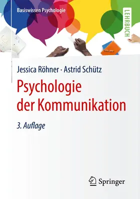 Schütz / Röhner |  Psychologie der Kommunikation | Buch |  Sack Fachmedien