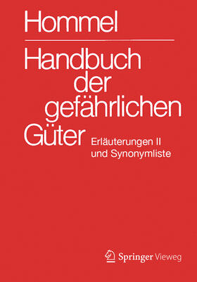 Holzhäuser | Handbuch der gefährlichen Güter. Erläuterungen II | Buch | 978-3-662-61846-2 | sack.de