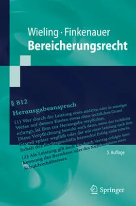 Finkenauer / Wieling | Bereicherungsrecht | Buch | 978-3-662-62019-9 | sack.de