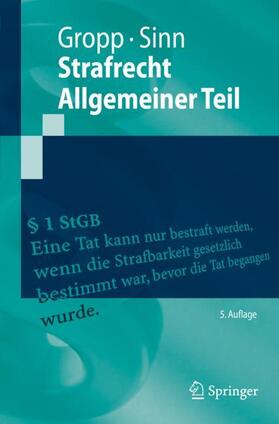 Gropp / Sinn | Strafrecht  Allgemeiner Teil | Buch | sack.de