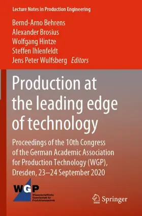 Behrens / Brosius / Wulfsberg | Production at the leading edge of technology | Buch | 978-3-662-62140-0 | sack.de
