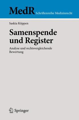 Köppen |  Samenspende und Register | Buch |  Sack Fachmedien