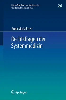 Ernst | Rechtsfragen der Systemmedizin | E-Book | sack.de