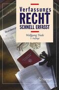 Tiede / Krannich |  Verfassungsrecht - Schnell erfasst | Buch |  Sack Fachmedien