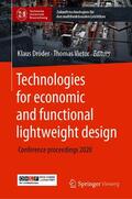 Dröder / Vietor |  Technologies for economic and functional lightweight design | eBook | Sack Fachmedien