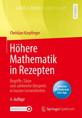 Karpfinger |  Höhere Mathematik in Rezepten | Buch |  Sack Fachmedien
