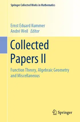 Kummer / Weil |  Collected Papers II | Buch |  Sack Fachmedien