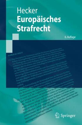 Hecker | Europäisches Strafrecht | Buch | 978-3-662-63575-9 | sack.de