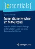 Genders |  Generationenwechsel im Mittelstand | eBook | Sack Fachmedien