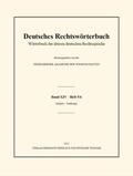  Deutsches Rechtswörterbuch | Buch |  Sack Fachmedien